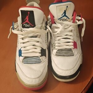 Jordan Athletic Shoes - White, Red, Blue, Black
